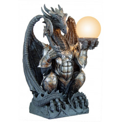 Drago armato con lampada by P.N.