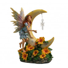 Fata del bosco seduta sulla luna by Fairyland Collection