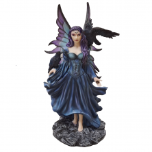 Fatina gotica con corvo - Fairyland Collection