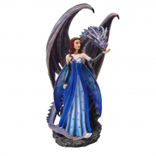 Fata Turchina con Drago - Fairyland Collection